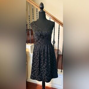 White House Black Market Elegant Black Midi Dress